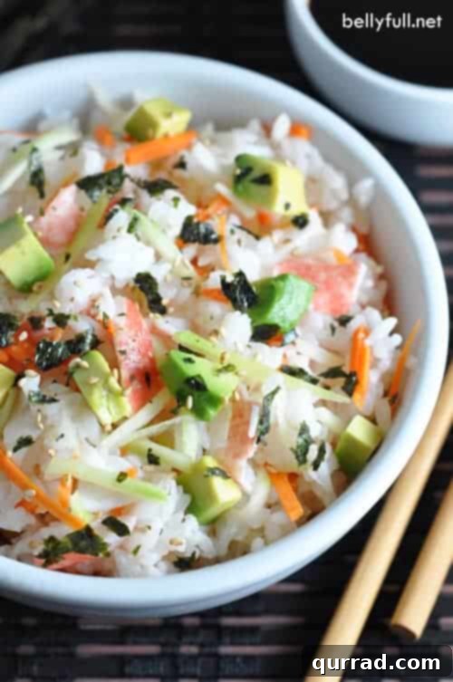 Slacker Sushi Bowls, a quick and delicious alternative to traditional California rolls