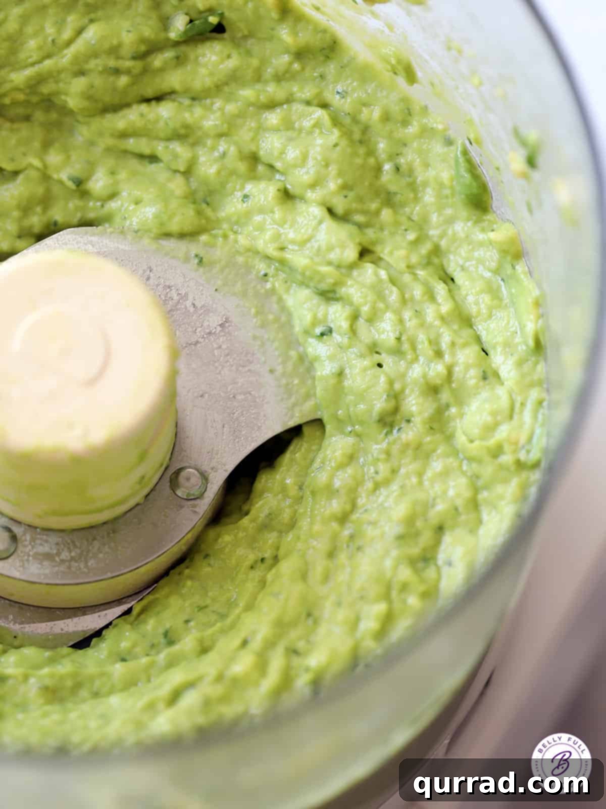 Velvety Avocado Pasta 4 avocado sauce blended in food processor bowl