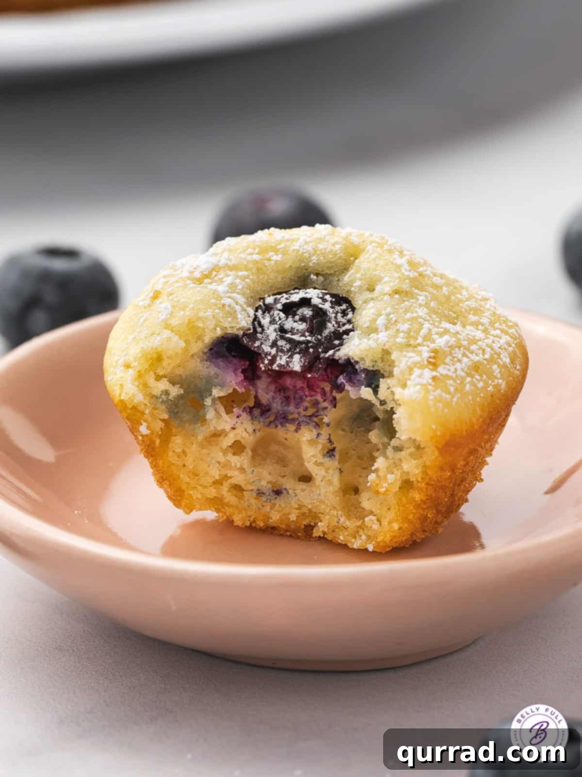 Pancake Poppers 5 mini muffin with bite taken