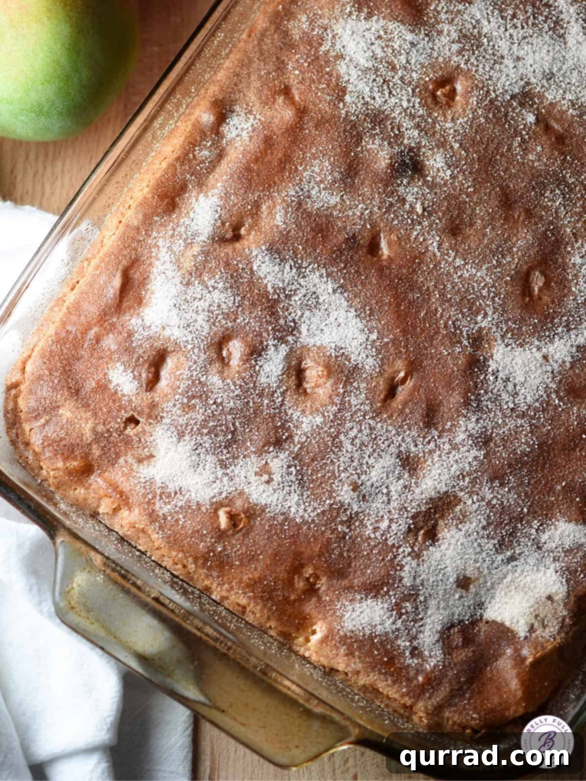 overhead cinnamon sugar coffee cake