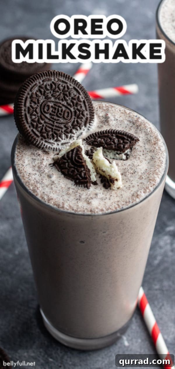 Pin for Oreo milkshake recipe