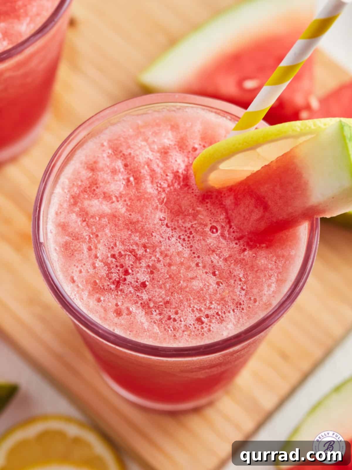 Watermelon Chill 3 overhead watermelon slushie