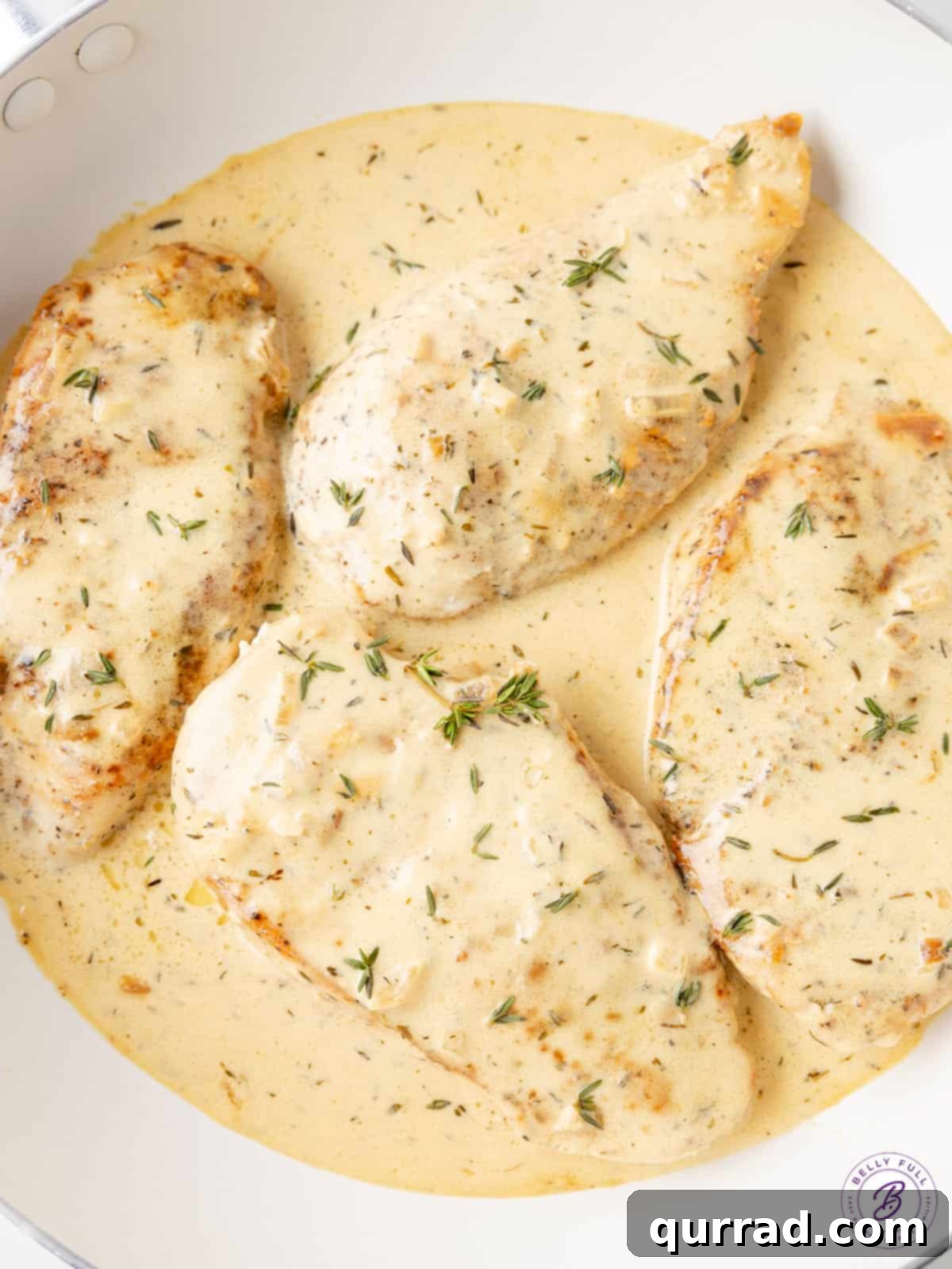 Dijon Chicken 2 4 chicken breasts in pan with creamy dijon sauce