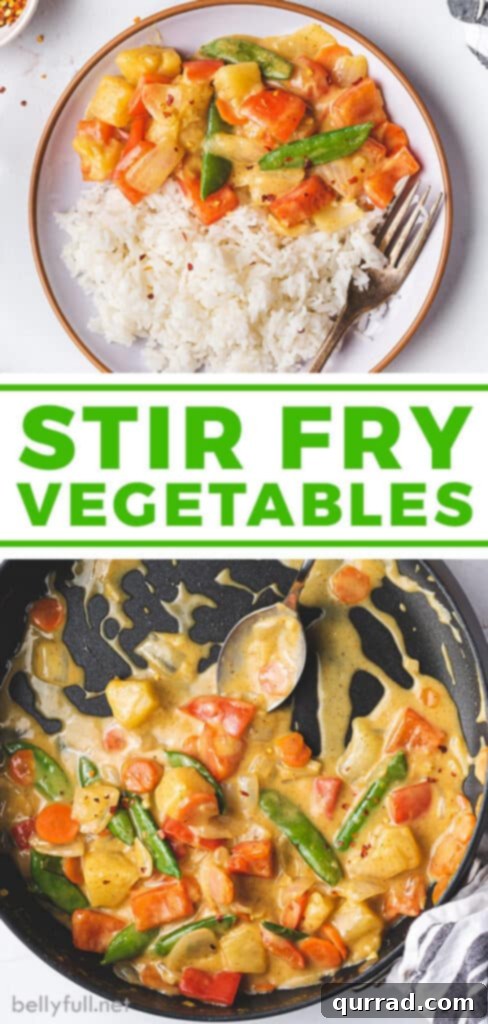 Effortless Veggie Wok 7 Promotional image for the stir fry vegetables recipe, suitable for Pinterest, featuring a visually appealing layout with the dish.