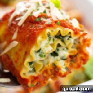Lasagna Roll Ups in a pan, ready to serve.