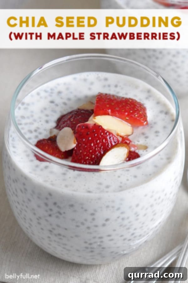 Wholesome Chia Delight 3 Pin for healthy chia seed pudding recipe, topped with fresh berries