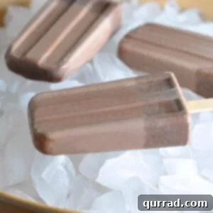 close up Mexican Popsicles sitting on ice
