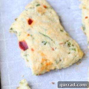 Bruschetta Scone split in half