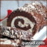 Chocolate Peppermint Roll Cake