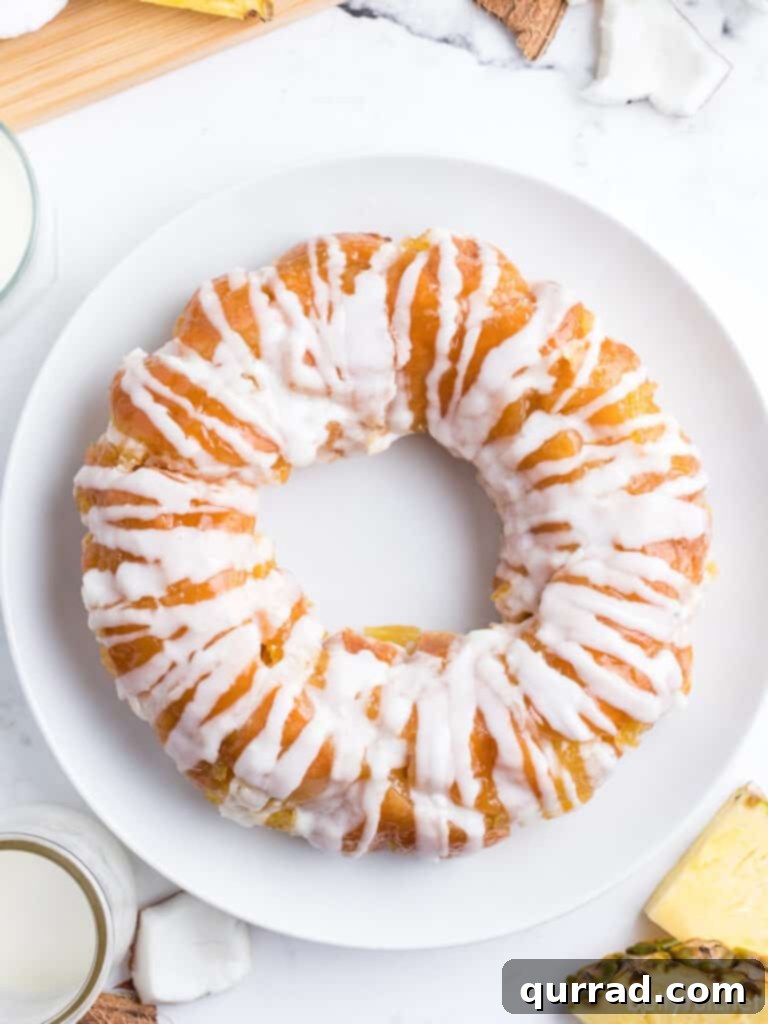 Island Escape Monkey Bread 2 overhead glazed monkey bread