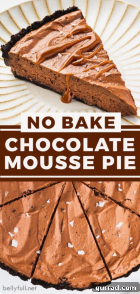 Decadent Chocolate Dream Pie 6 pin for chocolate mousse pie recipe