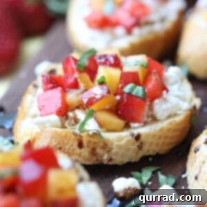 Sweet Summer Toasts 5 strawberry and nectarine bruschetta