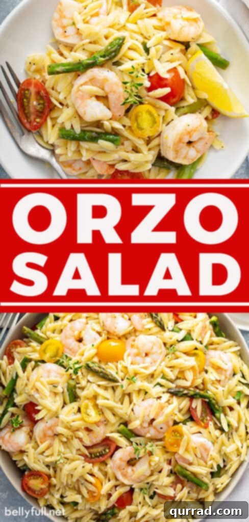 Bright Lemon Orzo Pasta Salad 6 pin for orzo salad recipe