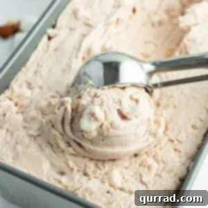 Effortless Rocky Road Ice Cream Indulgence 6 close up scoop of rocky road ice cream