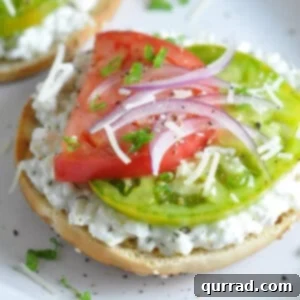 herb cottage cheese heirloom tomato sandwich