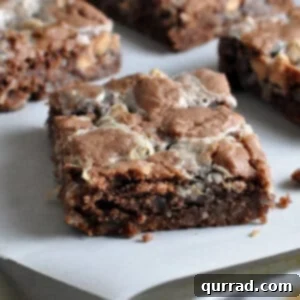 German Chocolate dessert bar on parchment paper