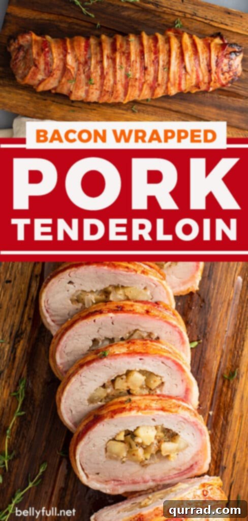 Crispy Bacon-Wrapped Pork Tenderloin 7 2 image pin for bacon wrapped pork tenderloin
