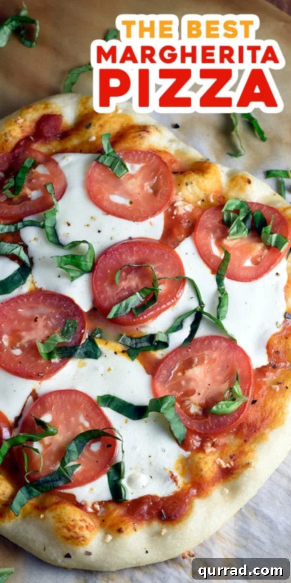 Timeless Margherita Perfection 2 long pin for homemade Margherita Pizza recipe