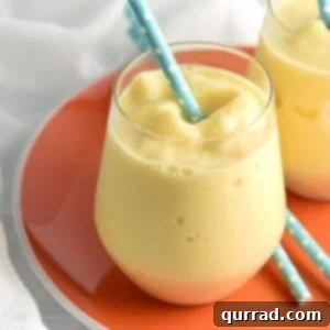 This Creamsicle Slushy drink is a healthier version of the popular summer popsicle, but just as delicious and refreshing!