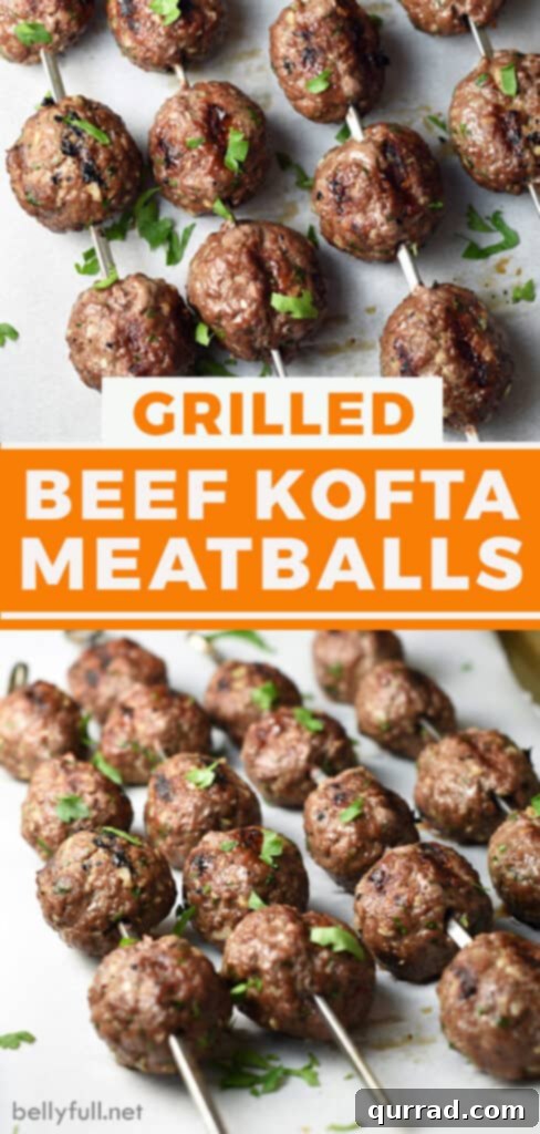 Spiced Beef Kofta Meatballs 6 pin for beef kofta kebobs recipe