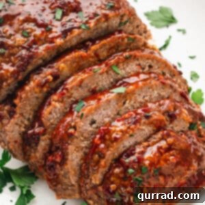 sliced loaf of honey chipotle meatloaf