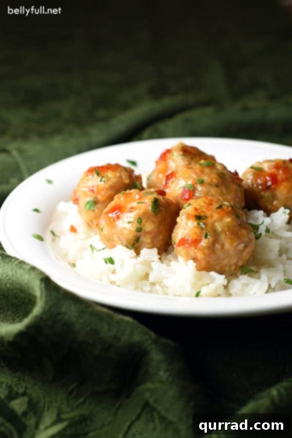 Shrimp and Pork come together in one fantastic Thai inspired meatball, coated in a delicious sweet chili sauce!