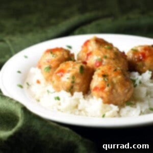 Fragrant Thai Shrimp and Pork Meatballs 5 Shrimp and Pork come together in one fantastic Thai inspired meatball, coated in a delicious sweet chili sauce!
