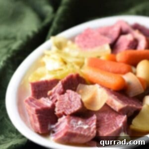 Thai Twist on Corned Beef and Cabbage 3 Slow Cooker Thai Coconut Corned Beef and Cabbage - red curry paste and coconut milk give this typical meal a Thai flair, that’s subtly sweet and rich. All done in the crockpot. The wonderful broth lends itself toward a great soup, too!