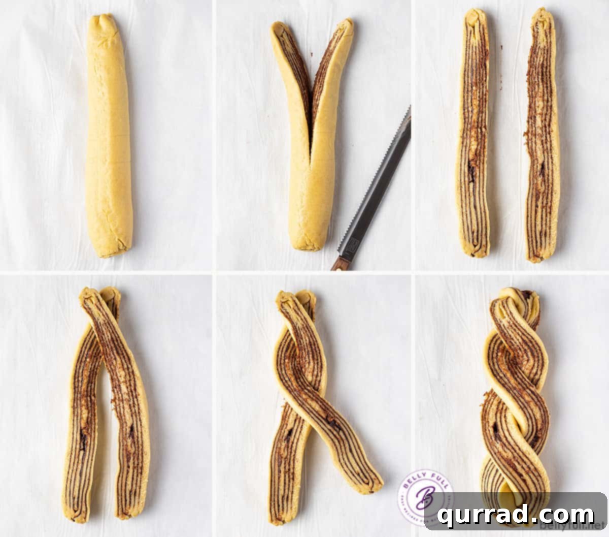 Braided Chocolate Bliss 3 6 image step by step how to braid chocolate challah bread