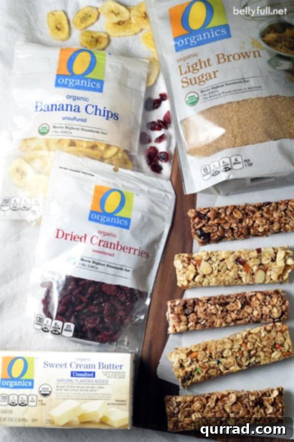 Quick & Creative No-Bake Granola Bar Ideas 4 Individual easy no-bake homemade granola bars arranged on a plate, highlighting their appealing texture and a variety of delicious mix-ins.