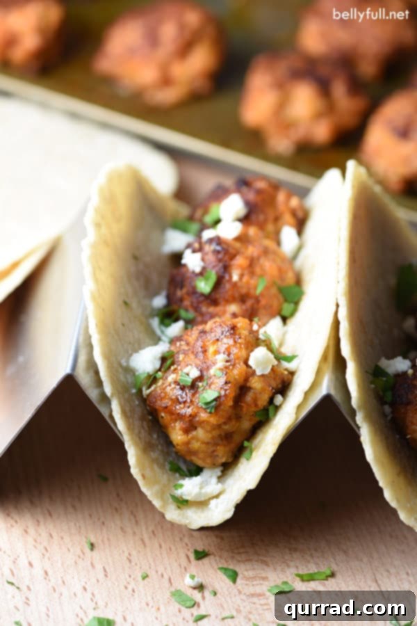 Delicious Chicken Chorizo Meatballs, perfect for a family dinner.