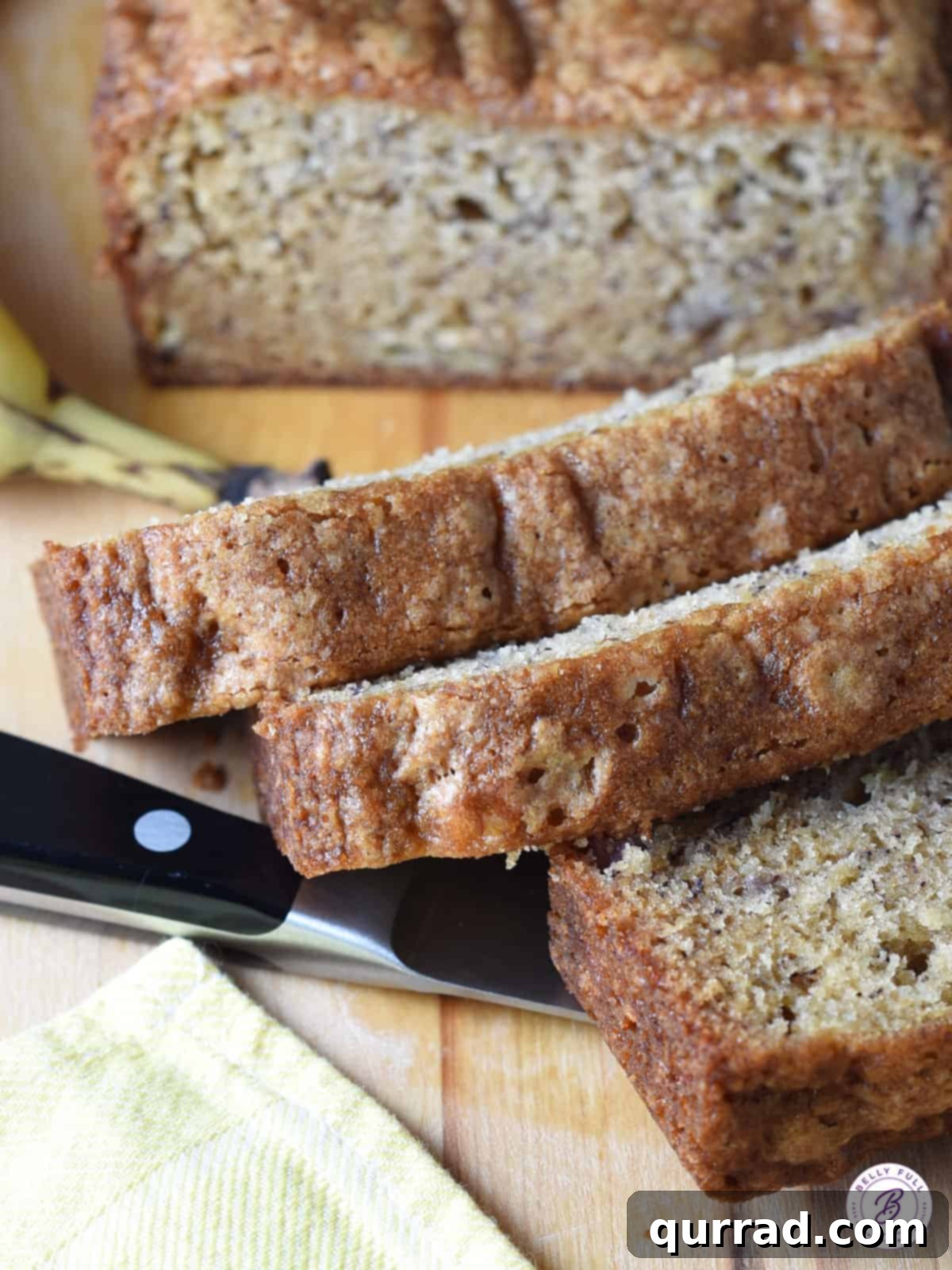 Mastering Quick Breads 2 sliced banana bread