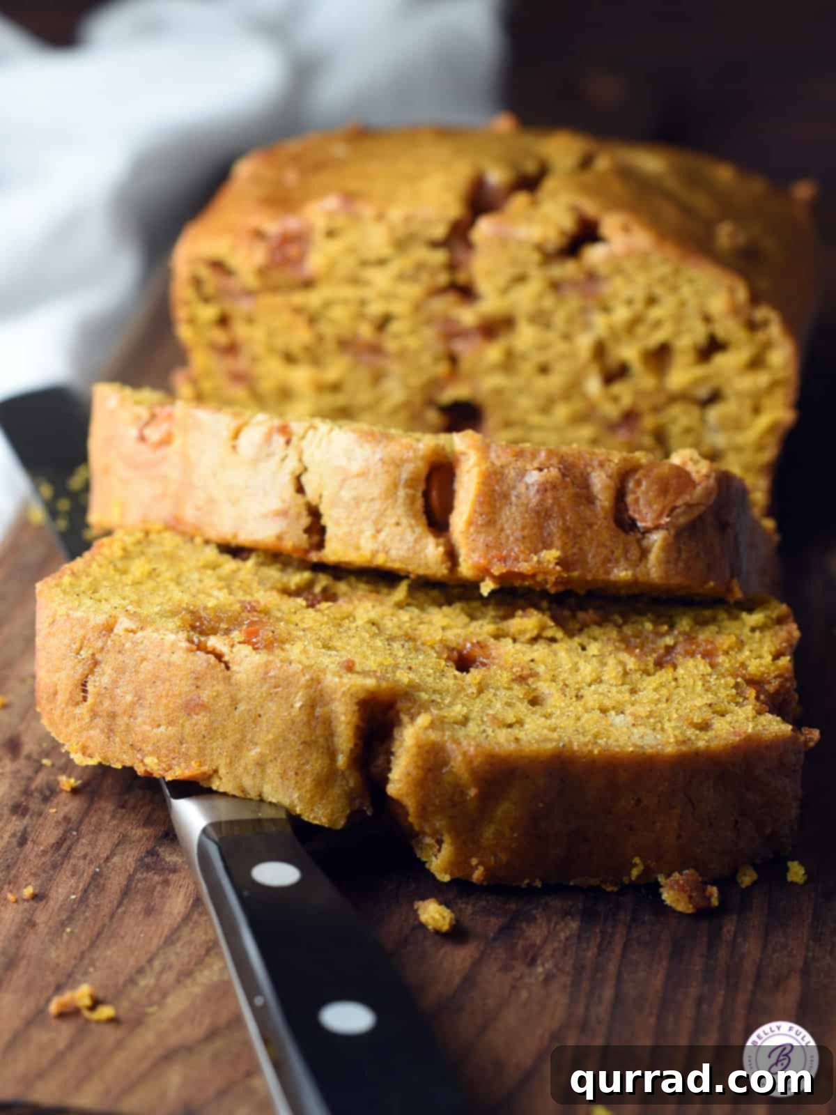 Mastering Quick Breads 3 sliced pumpkin butterscotch bread