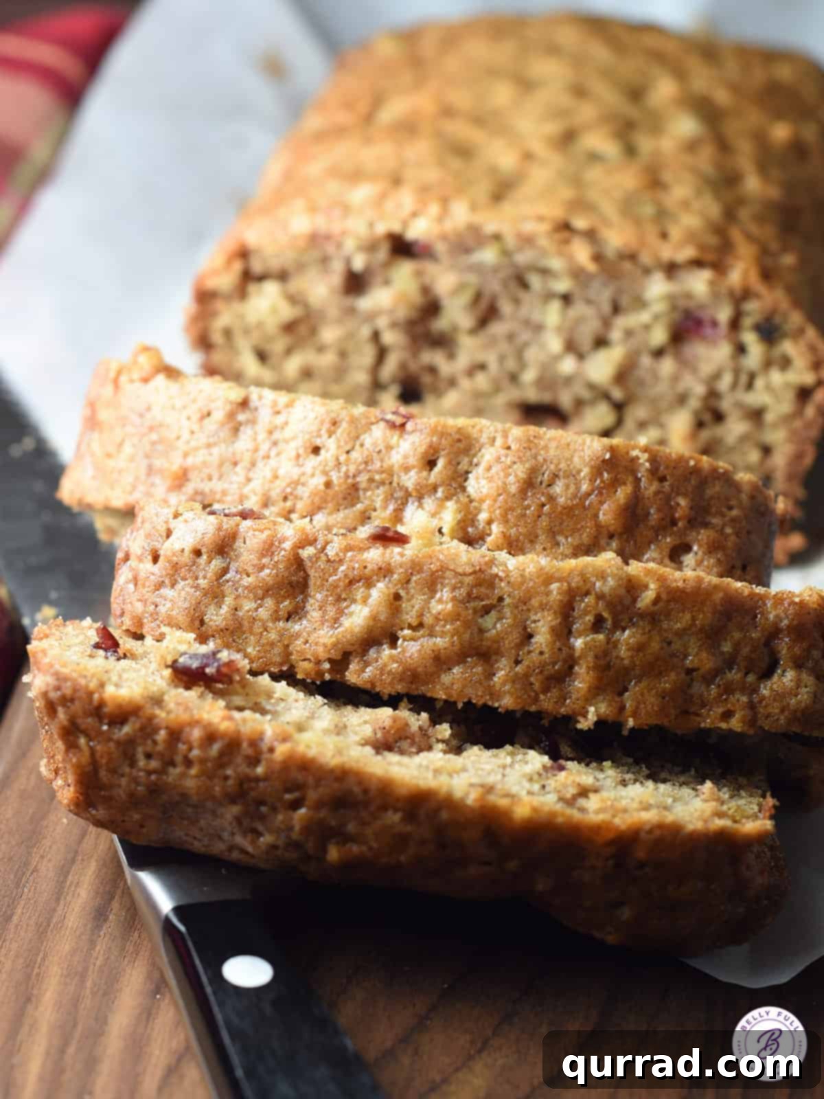 Mastering Quick Breads 4 sliced cranberry bread