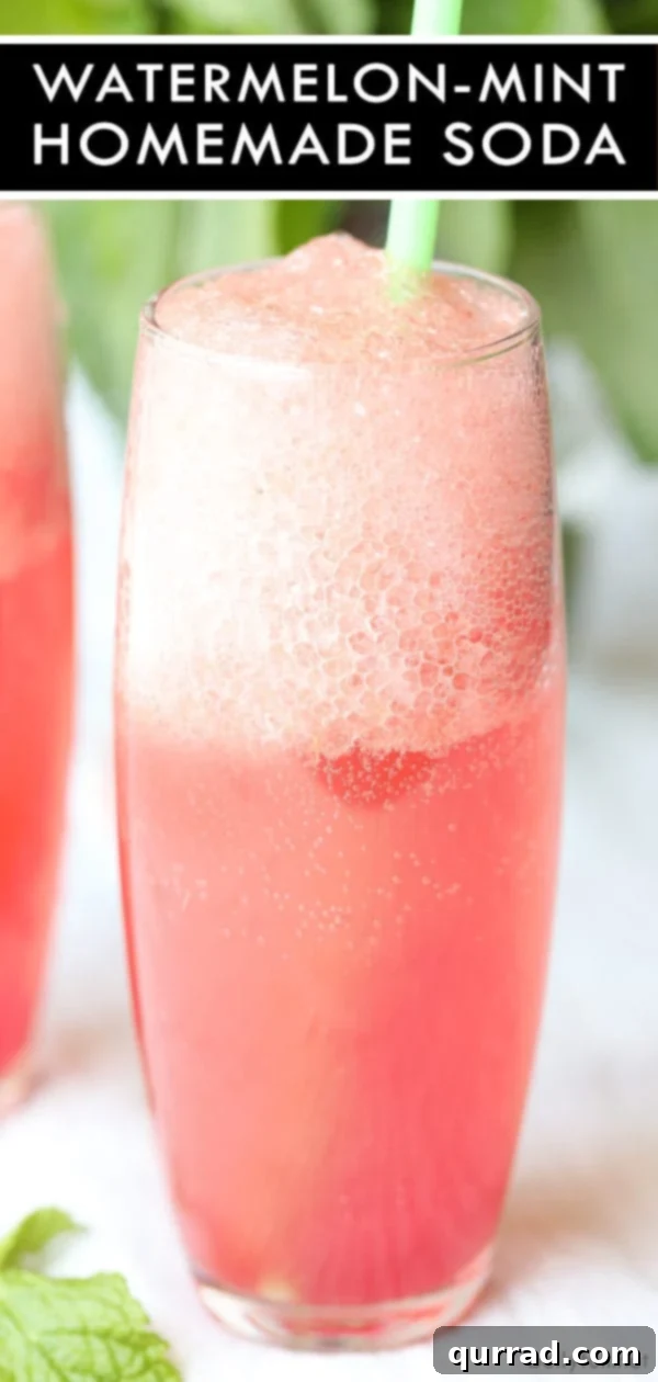 Homemade Watermelon-Mint Soda