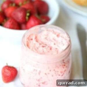 Whipped Strawberry Bliss 5 Strawberry Butter in a jar