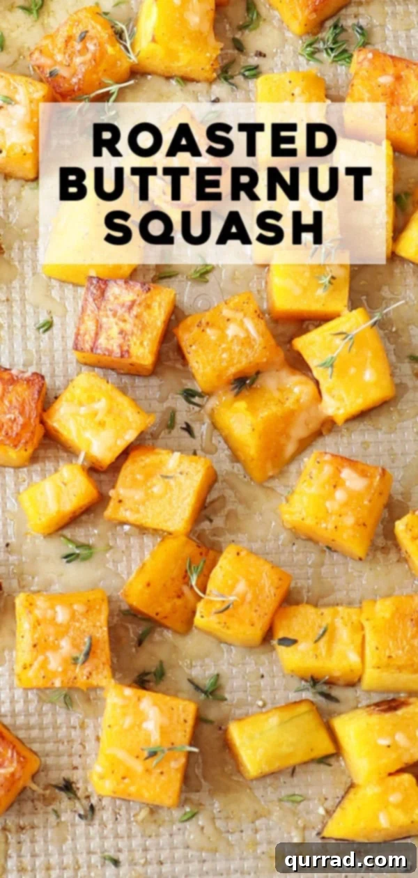 Roasted Butternut Squash Ready to Serve A generous serving of roasted butternut squash, bright and appetizing, ready to be enjoyed.