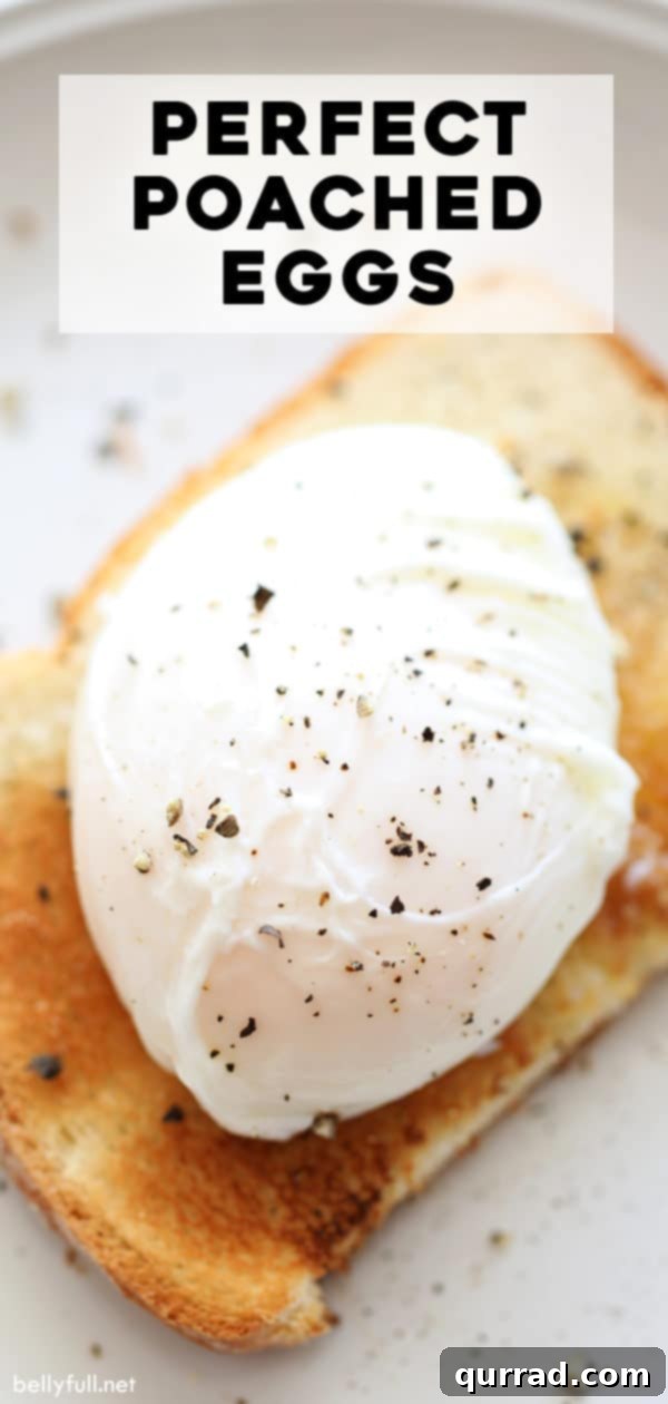 Beautifully presented poached eggs on a plate, ready to be served