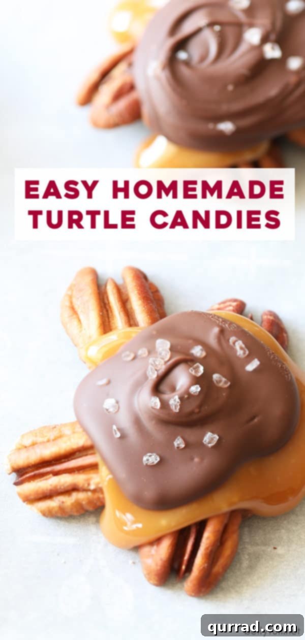 pin homemade turtle candy
