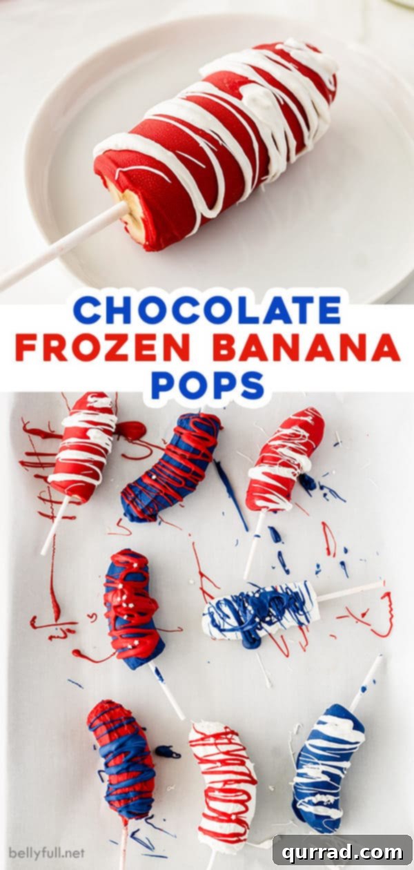 2 picture pin for chocolate banana pops