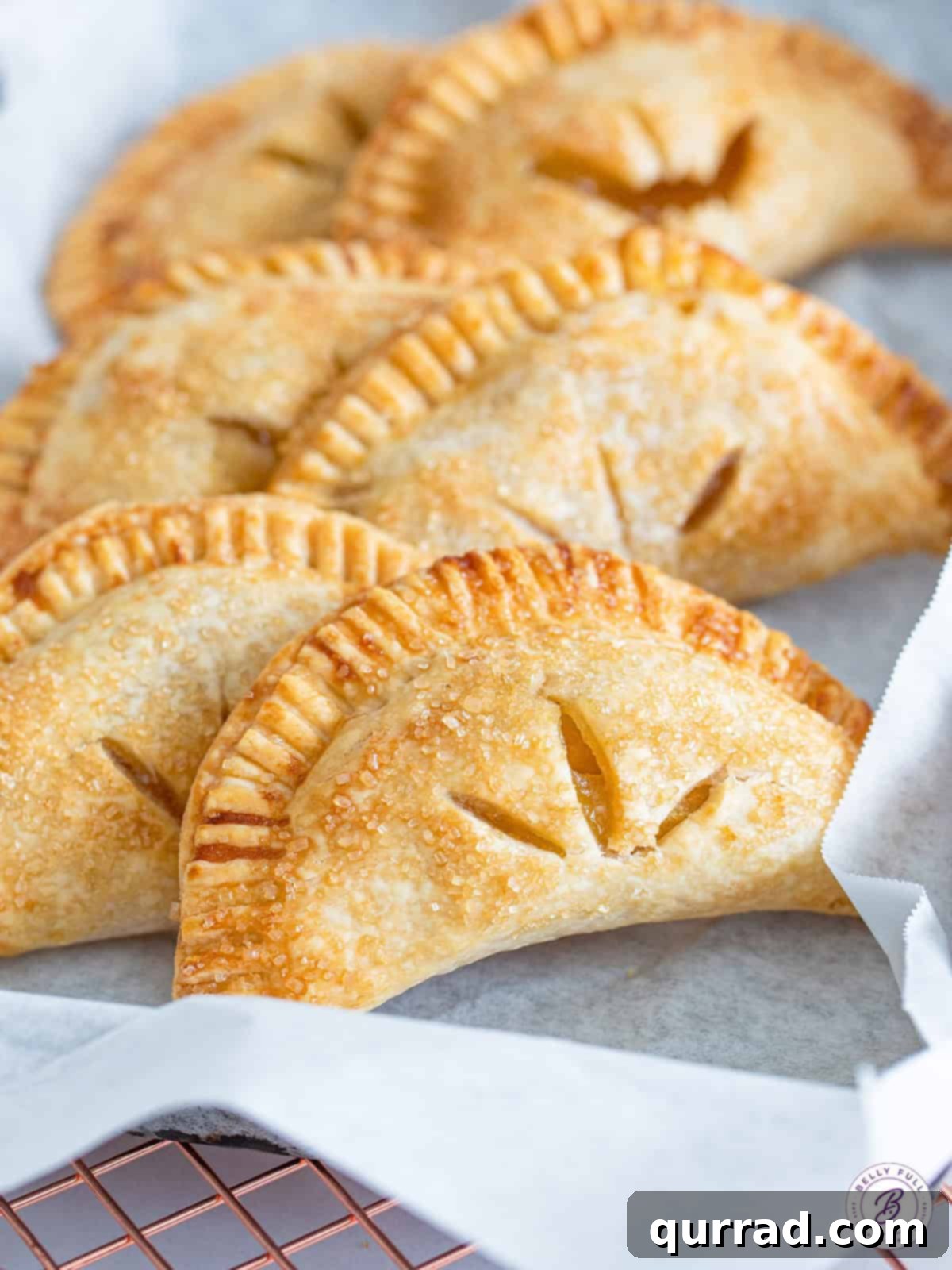 Golden Air Fryer Apple Turnovers 2 basket of golden apple hand pies