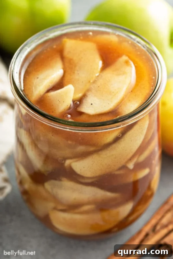 Effortless Homemade Apple Pie Filling 3 homemade apple pie filling recipe in glass jar
