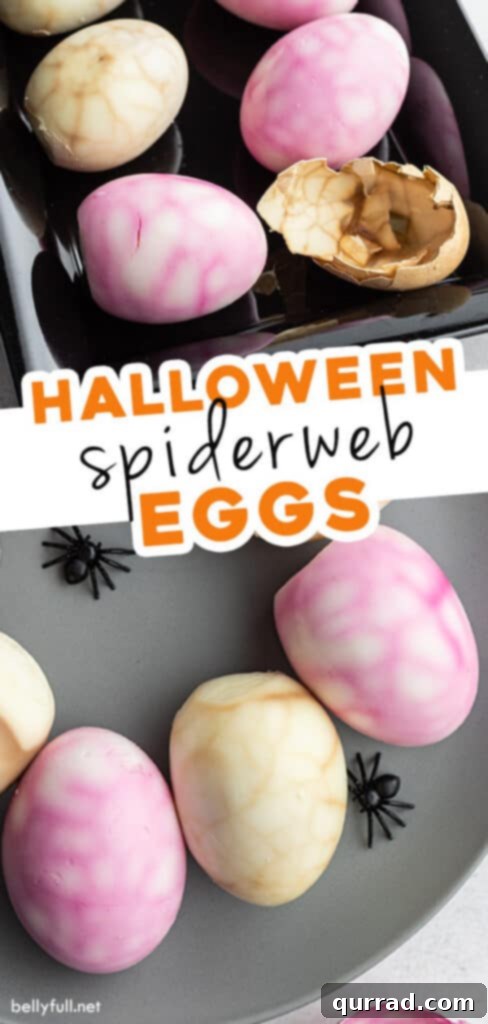 Eerie Webbed Eggs 5 pin for Halloween spiderweb eggs
