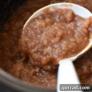 Homemade Applesauce in a bowl.