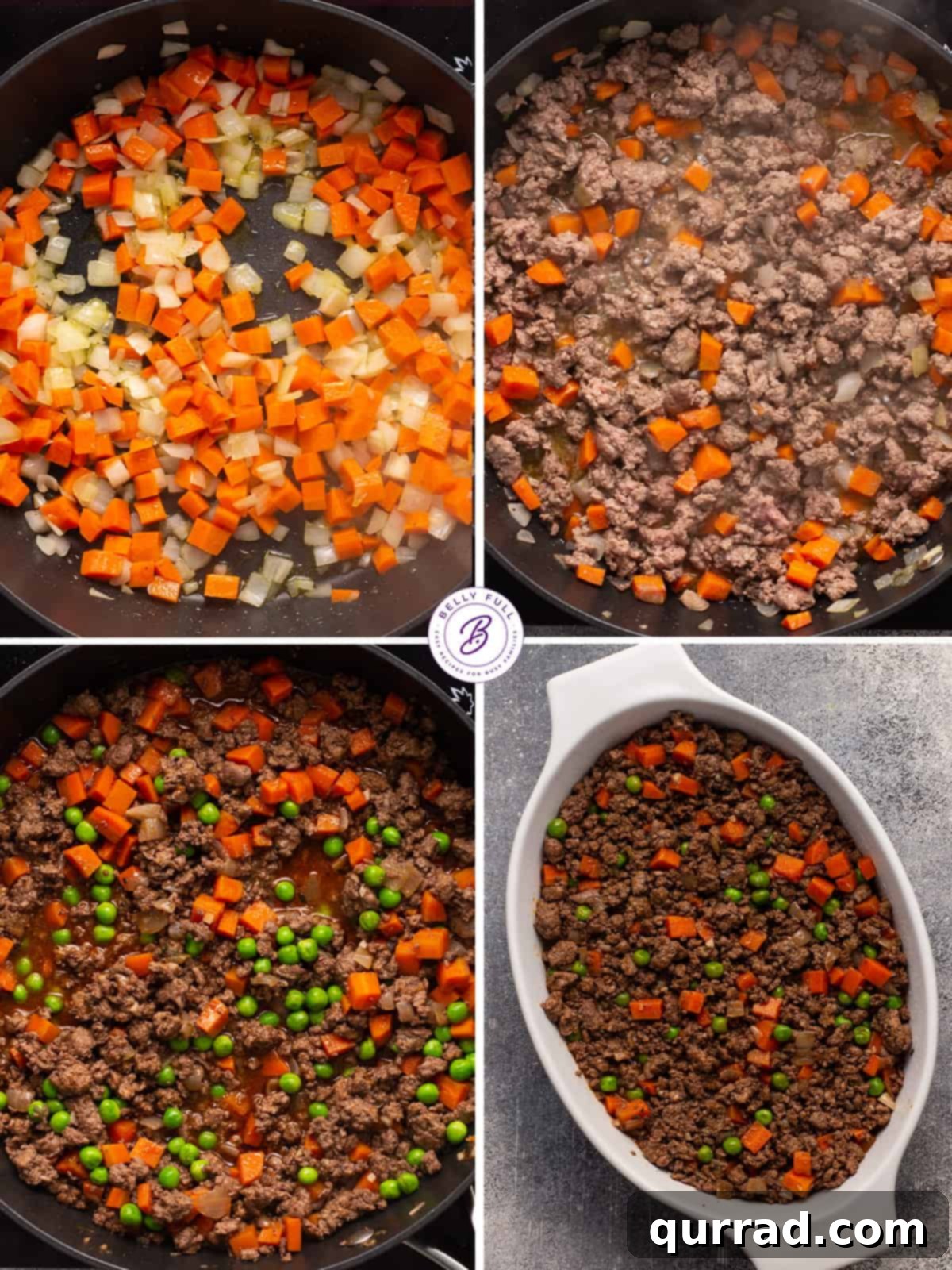 Rustic Lamb and Potato Bake 4 4 step images how to make ground meat filling for shepherd's pie