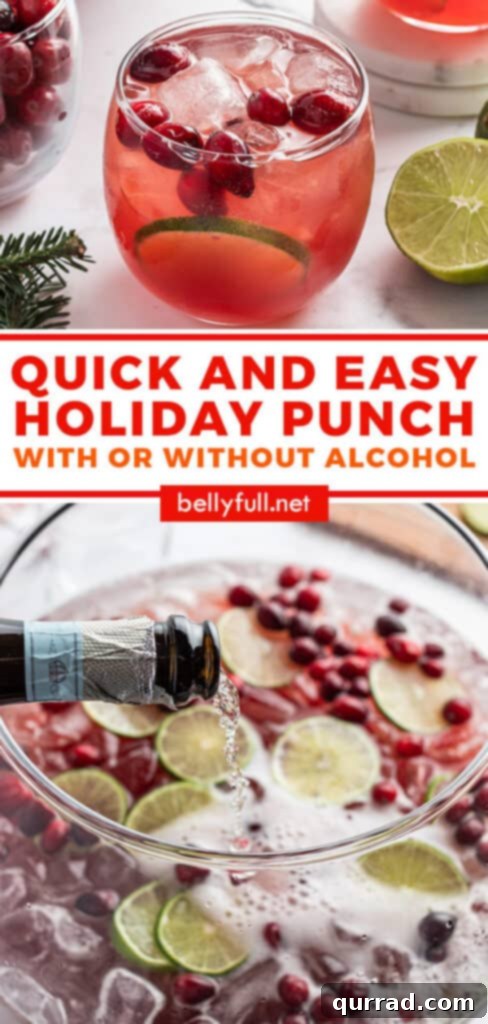 Effortless Festive Drink 8 A Pinterest-optimized image featuring the easy holiday Christmas punch recipe, perfect for festive gatherings.
