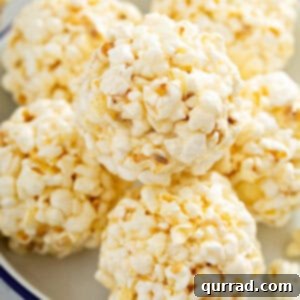 pile of popcorn balls on plate