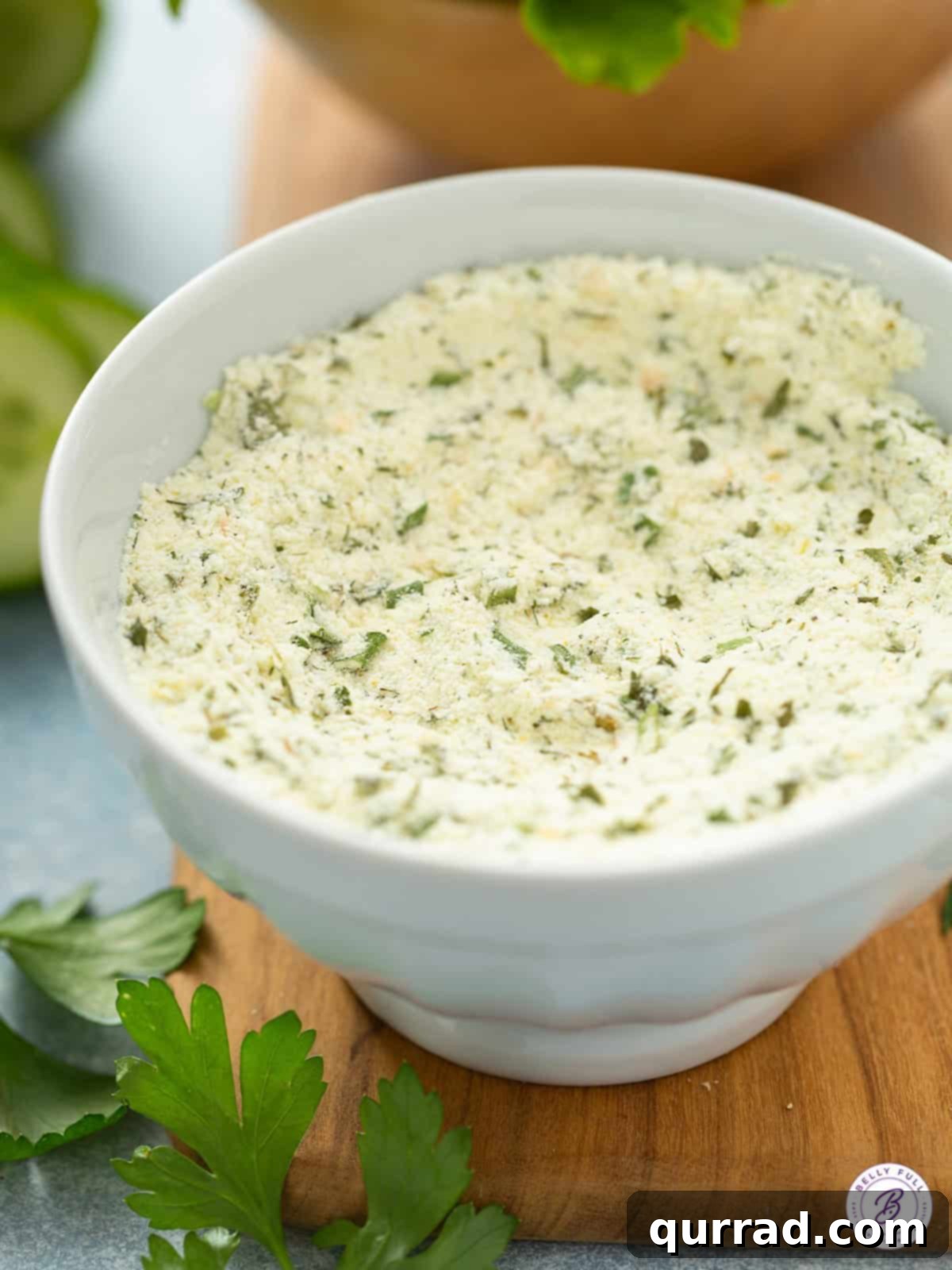 Craft Your Own Ranch Seasoning 2 Ranch Seasoning mix in white bowl