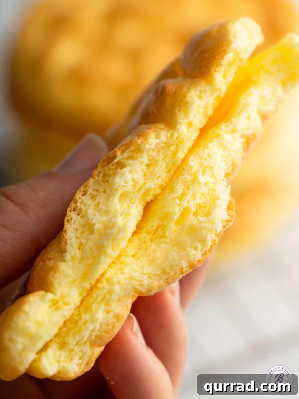 Pillowy Cloud Delights 11 slice of cloud bread cut in half