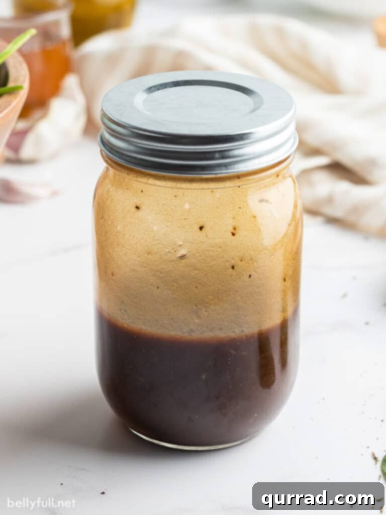 Velvet Balsamic Elixir 2 balsamic dressing in jar with lid